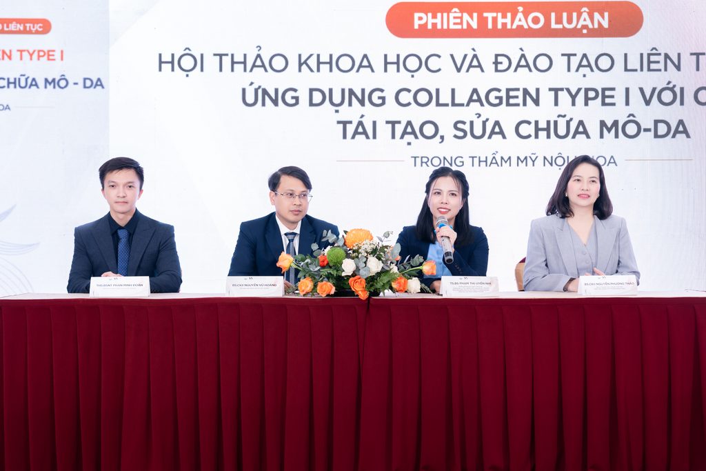 Các bác sĩ tại Hội thảo Linerase Colalgen